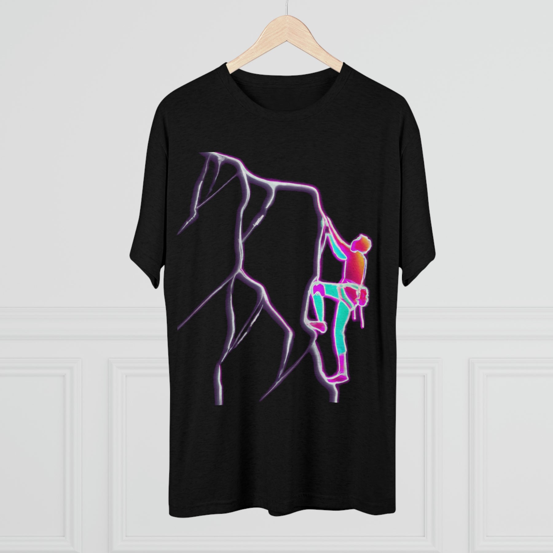 Vaporwave Flash Unisex Tri-Blend Crew Tee T Shirt
