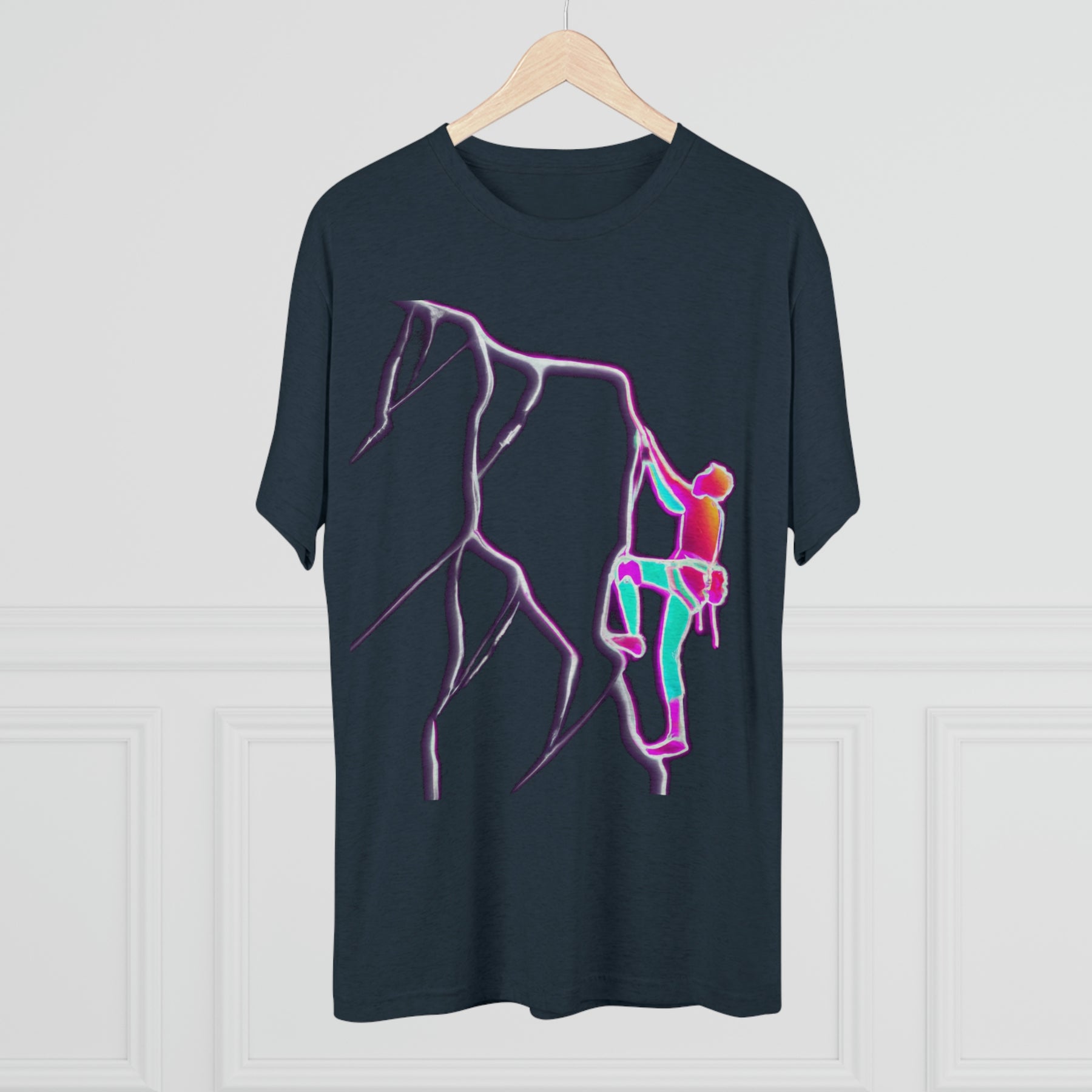 Vaporwave Flash Unisex Tri-Blend Crew Tee T Shirt