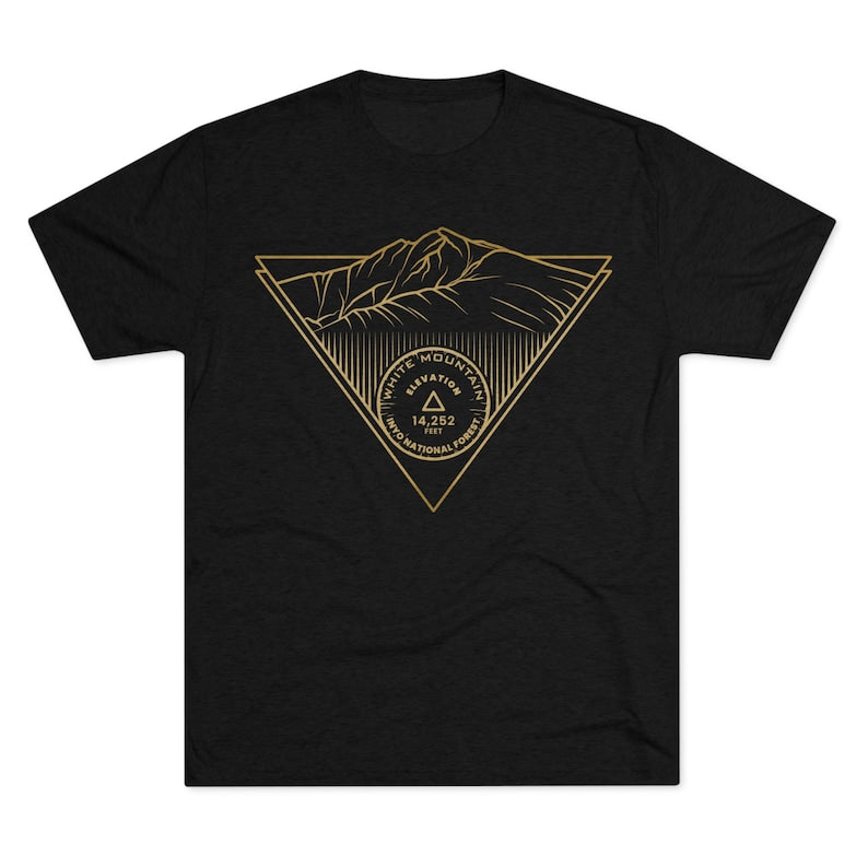 White Mountain Peak Minimalist CA 14er T Shirt