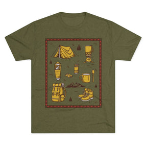 Backpacker's Essentials Backpacking Theme Items  T Shirt