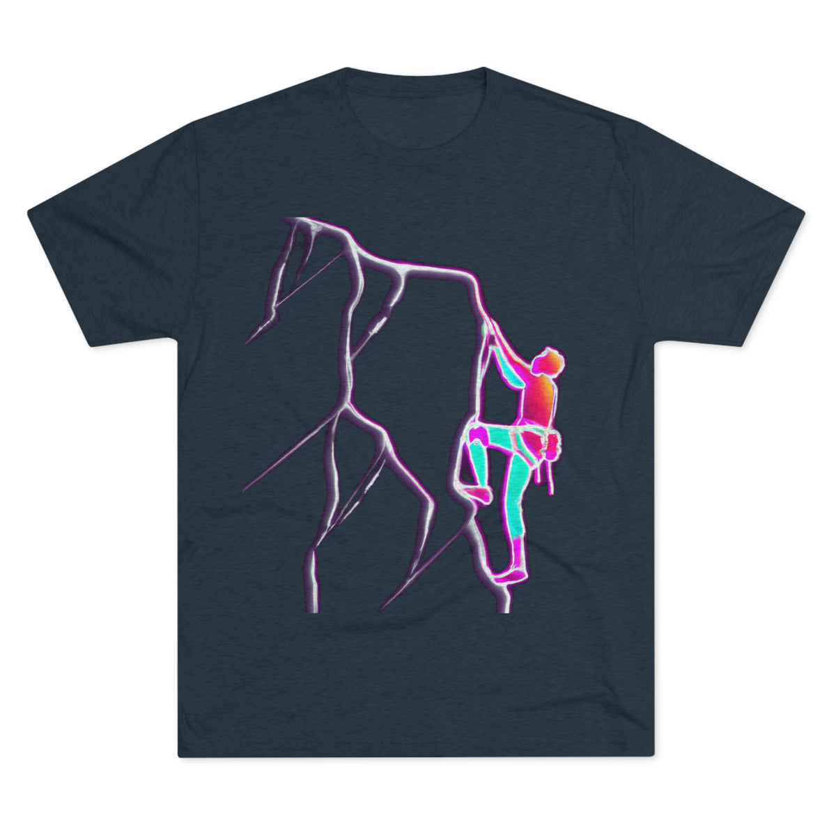 Vaporwave Flash Unisex Tri-Blend Crew Tee T Shirt