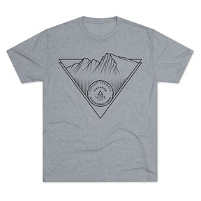 Mount Tyndall Peak Minimalist Line Art CA 14er T Shirt